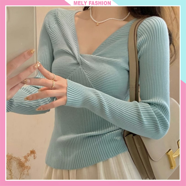 Áo len cổ xoắn AL30